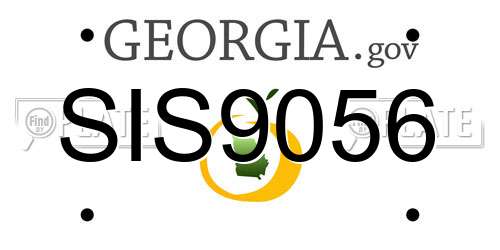 SIS9056 Georgia License Plate
