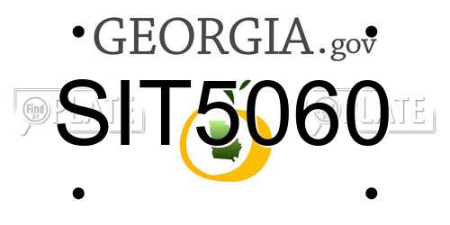 SIT5060 Georgia License Plate