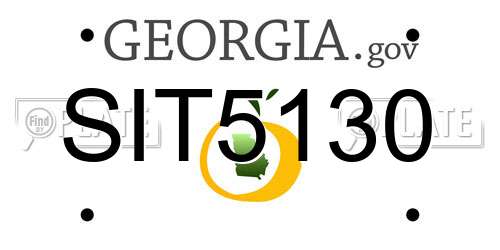 SIT5130 Georgia License Plate