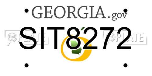 SIT8272 Georgia License Plate