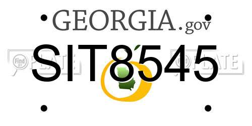 SIT8545 Georgia License Plate