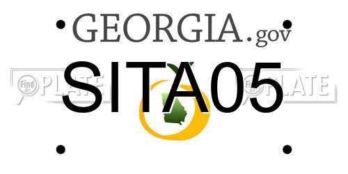 SITA05 Georgia License Plate