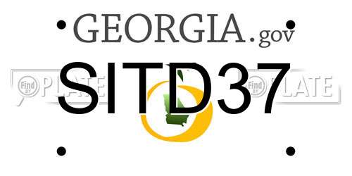 SITD37 Georgia License Plate