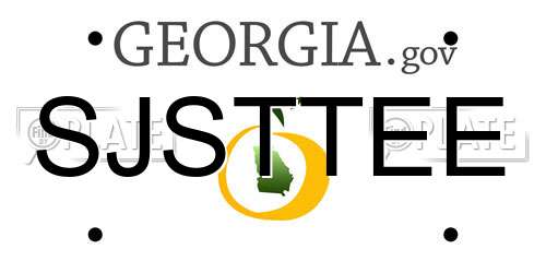 SJSTTEE Georgia License Plate