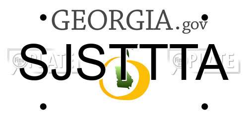 SJSTTTA Georgia License Plate