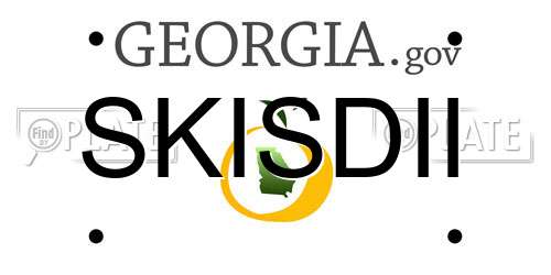 SKISDII Georgia License Plate