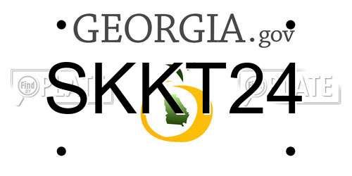 SKKT24 Georgia License Plate
