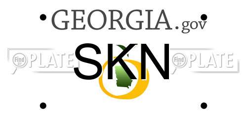 SKN Georgia License Plate