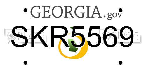 SKR5569 Georgia License Plate