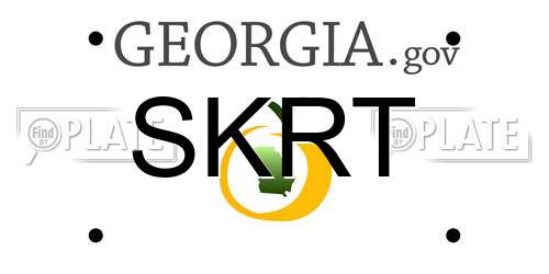 SKRT Georgia License Plate