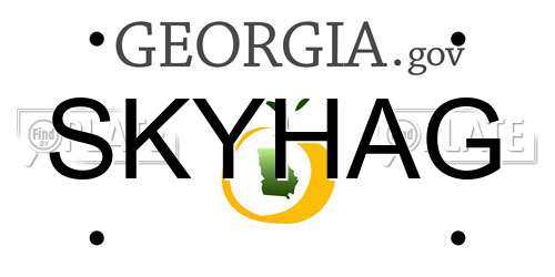 SKYHAG Georgia License Plate