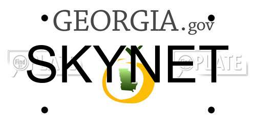 SKYNET Georgia License Plate