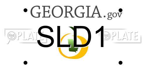 SLD1 Georgia License Plate