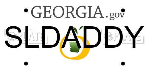 SLDADDY Georgia License Plate