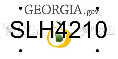 SLH4210 Georgia License Plate