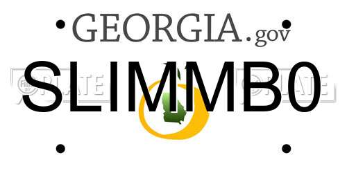 SLIMMB0 Georgia License Plate