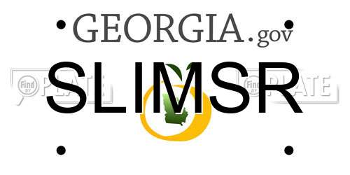 SLIMSR Georgia License Plate