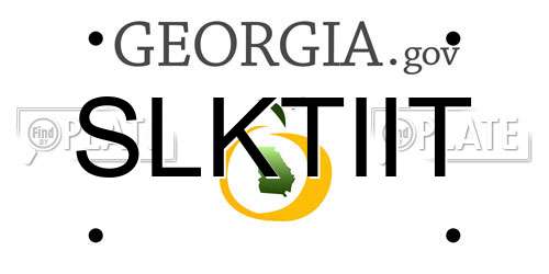 SLKTIIT Georgia License Plate