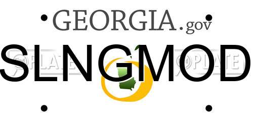 SLNGMOD Georgia License Plate