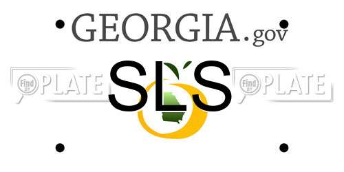 SLS Georgia License Plate