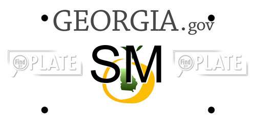 SM Georgia License Plate