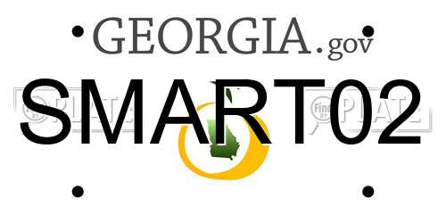 SMART02 Georgia License Plate