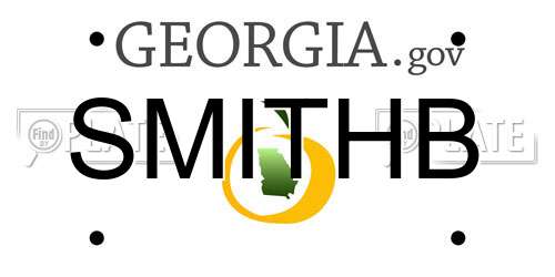 SMITHB Georgia License Plate