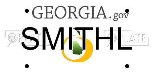 SMITHL Georgia License Plate