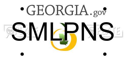 SMLPNS Georgia License Plate