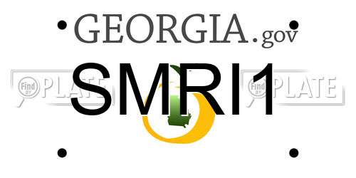 SMRI1 Georgia License Plate