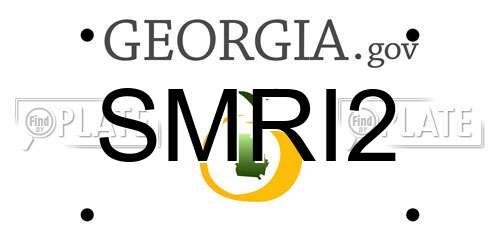SMRI2 Georgia License Plate
