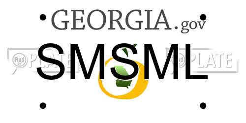 SMSML Georgia License Plate