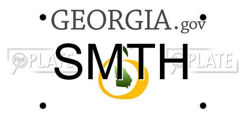 SMTH Georgia License Plate