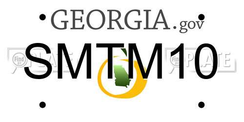 SMTM10 Georgia License Plate