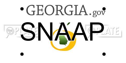 SNAAP Georgia License Plate