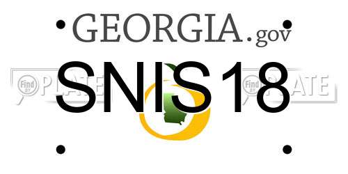 SNIS18 Georgia License Plate