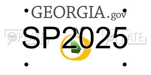 SP2025 Georgia License Plate