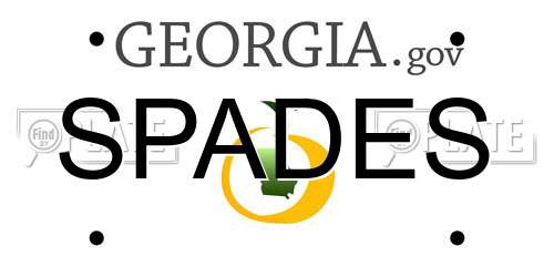 SPADES Georgia License Plate