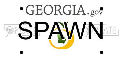 SPAWN Georgia License Plate