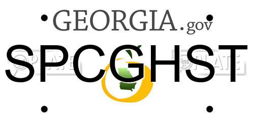 SPCGHST Georgia License Plate