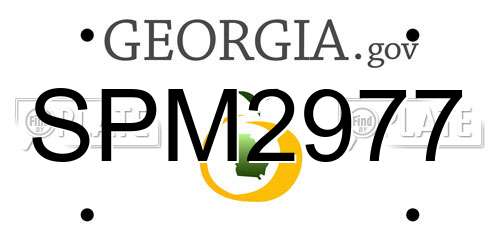 SPM2977 Georgia License Plate