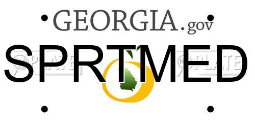SPRTMED Georgia License Plate