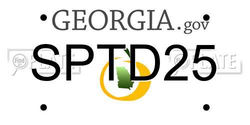 SPTD25 Georgia License Plate
