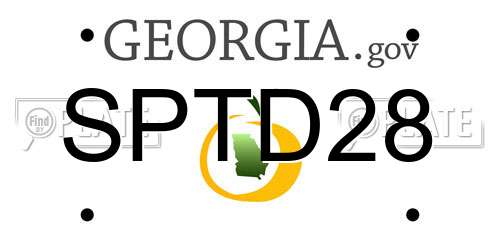 SPTD28 Georgia License Plate