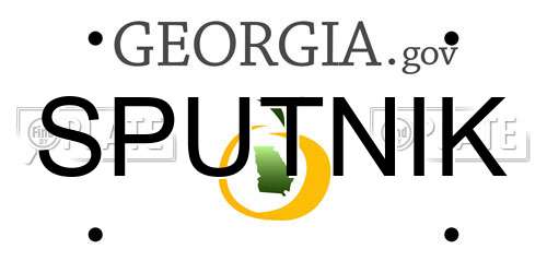SPUTNIK Georgia License Plate