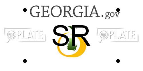 SR Georgia License Plate