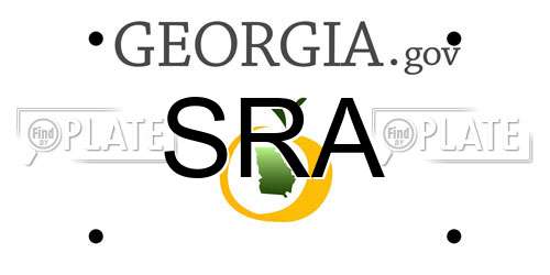 SRA Georgia License Plate