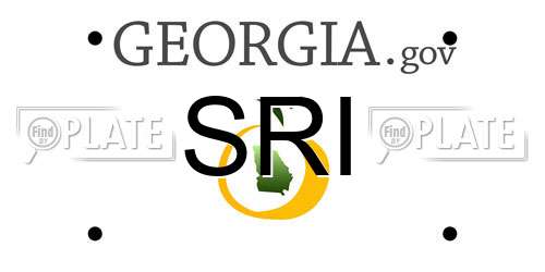 SRI Georgia License Plate