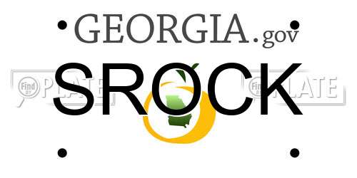 SROCK Georgia License Plate