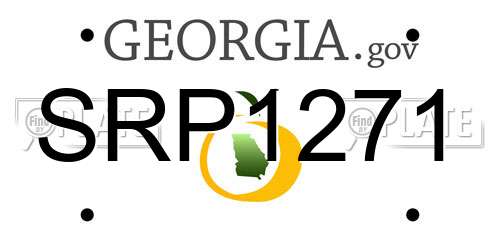 SRP1271 Georgia License Plate